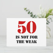 50. Geburtstagsgeschenk Karte (Stehend Vorderseite)