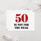 50. Geburtstagsgeschenk Karte (Vorderseite/Rückseite Beispiel)