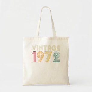 50. Geburtstagsgeschenk Männer Frauen Vintag 1972 Tragetasche