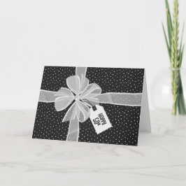 50. Geburtstagsgeschenk mit Bow Karte