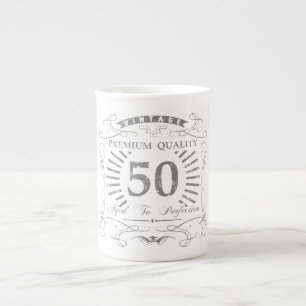 50. Geburtstagsgeschenk Porzellantasse