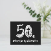 50. Geburtstagsgeschenk Postkarte (Stehend Vorderseite)