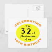 50. Geburtstagsgeschenk Postkarte (Vorne/Hinten)