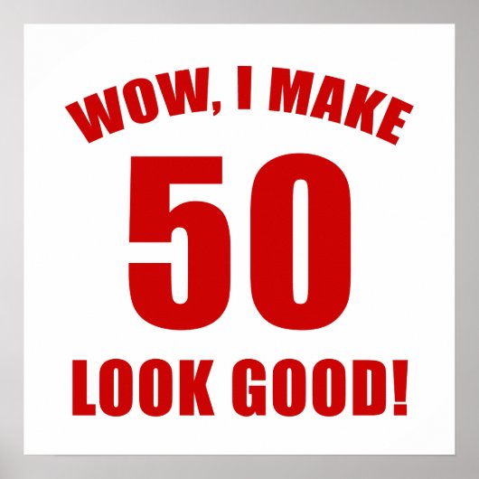 50. Geburtstagsgeschenk (r) Poster (Vorne)