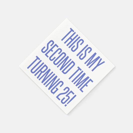 50. Geburtstagsgeschenk Serviette (Ecke)