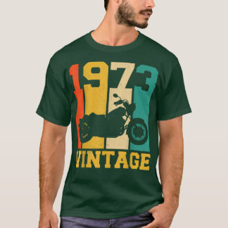 50. Geburtstagsgeschenk Vintag 1973 Motorrad 50 Ja T-Shirt