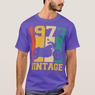 50. Geburtstagsgeschenk Vintag 1973 Motorrad 50 Ja T-Shirt