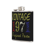 50. Geburtstagsgeschenk Vintag Retro 1971 Flachmann (Links)