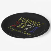 50. Geburtstagsgeschenk Vintag Retro 1971 Pappteller (Schrägansicht)