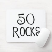 50. Geburtstagsgeschenke, 50 FELSEN Mousepad (Mit Mouse)