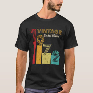 50. Geburtstagsgeschenke 50 Jahre alt Vintag 1972  T-Shirt