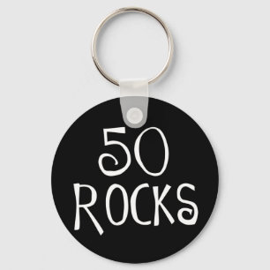 50. Geburtstagsgeschenke, 50 ROCKS Schlüsselanhänger