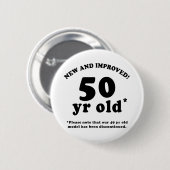 50. Geburtstagsgeschenke Button (Vorne & Hinten)