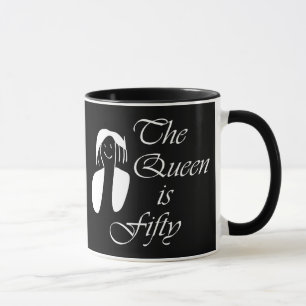 50. Geburtstagsgeschenke, die Königin ist 50 - Tasse