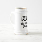50. Geburtstagsgeschenke - fünfzig, das Bierglas (Vorderseite Links)