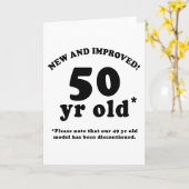 50. Geburtstagsgeschenke Karte (Gelbe Blume)