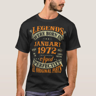 50. Geburtstagsgeschenke Legends Geboren im Januar T-Shirt