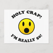 50. Geburtstagsgeschenke Postkarte (Vorderseite)