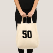 50. Geburtstagsgeschenktasche Tragetasche (Vorderseite (Produkt))
