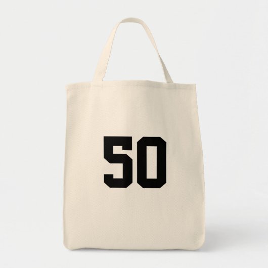 50. Geburtstagsgeschenktasche Tragetasche (Vorne)