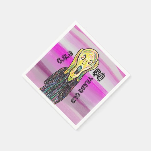 50. Geburtstagsgeschmack Serviette (Ecke)