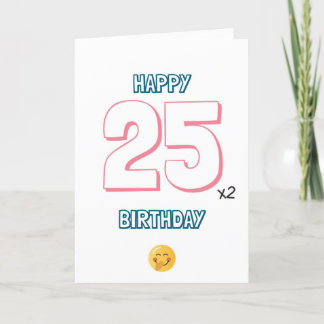 50. Geburtstagskarte Dankeskarte