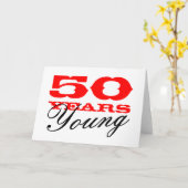 50. Geburtstagskarte für 50 Jahre Karte (Gelbe Blume)