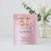 50. Geburtstagskarte für sie (Stehend Vorderseite)