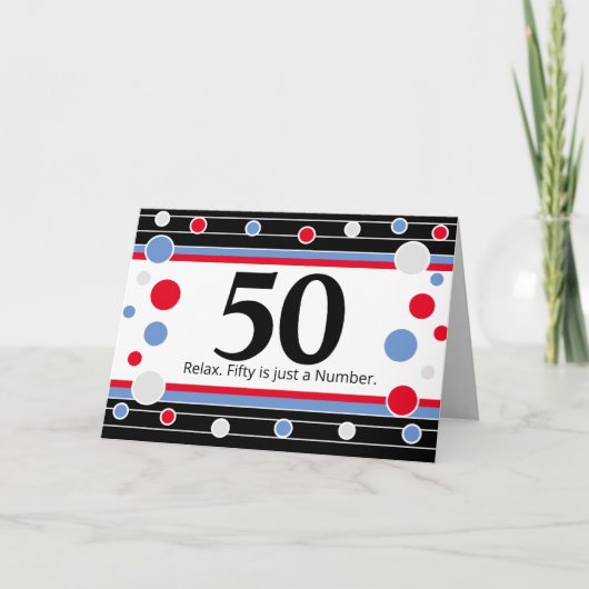 50. Geburtstagskarte! Karte (Vorderseite)