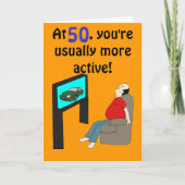 50. Geburtstagskarte Karte (Vorderseite)