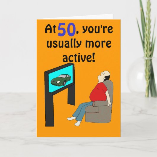 50. Geburtstagskarte Karte (Vorderseite)