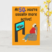 50. Geburtstagskarte Karte (Gelbe Blume)