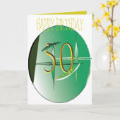 50. Geburtstagskarte Karte (Gelbe Blume)