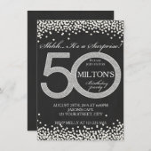 50. Geburtstagskarte Party Einladung (Vorne/Hinten)