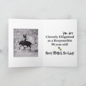 50. Geburtstagskarte, Rodeo! Karte (Innenseite)