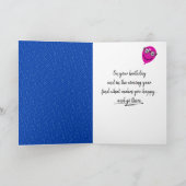 50. Geburtstagskatze mit Balloons Karte (Innenseite)