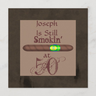 50. Geburtstagskigar-Einladungen für Männer immer Einladung