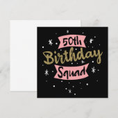 50. Geburtstagskolade Einladung (Vorne/Hinten)