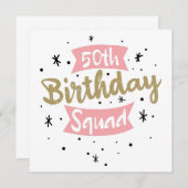 50. Geburtstagskolade Save The Date (Vorne/Hinten)