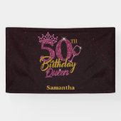 50. Geburtstagskönigin Banner (Horizontal)