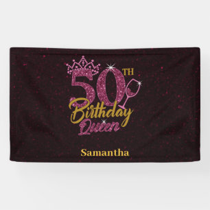 50. Geburtstagskönigin Banner