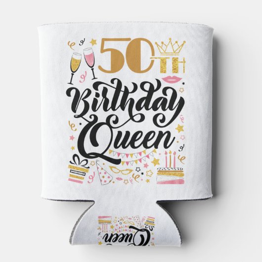 50. Geburtstagskönigin Dosenkühler (Rückseite)