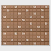 50. Geburtstagsküche Candy Bar Geschenkpapier (Flach)