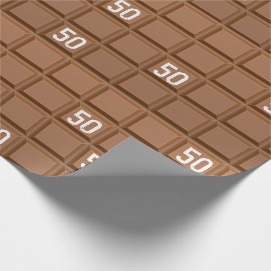 50. Geburtstagsküche Candy Bar Geschenkpapier (Ecke)