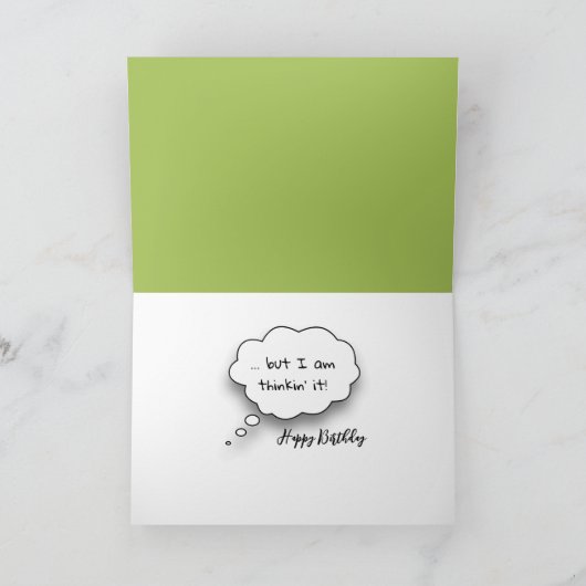 50. Geburtstagskuh-Spaß Karte (Innenseite)