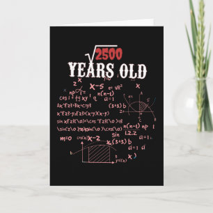 50. Geburtstagsmathematik Karte