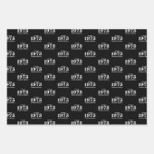 50. Geburtstagspapier Geschenkpapier Set (Vorderseite 3)