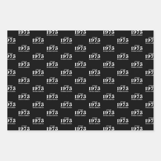 50. Geburtstagspapier Geschenkpapier Set (Vorderseite 3)