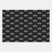 50. Geburtstagspapier Geschenkpapier Set (Vorderseite 2)