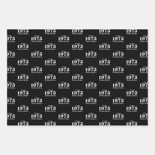 50. Geburtstagspapier Geschenkpapier Set (Vorderseite 2)